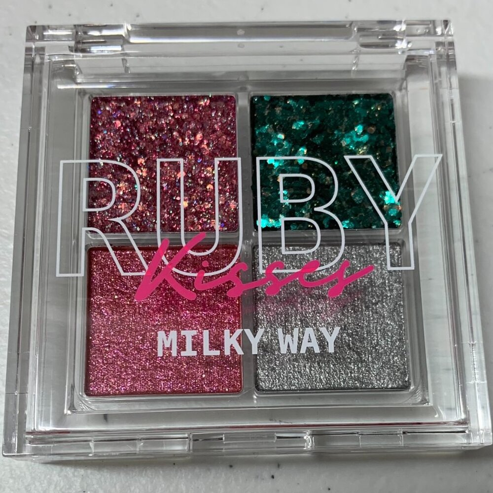 Ruby Kiss Glitter Gem Eye Shadow Palette #GGP04 Milkway Eyeshadow Palette - Picture 9 of 9